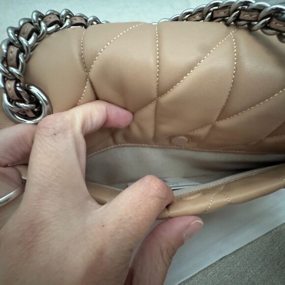 NWT Coach Tabby Shouder bag 26 with quilting Buff Nude Handbag Bag Purse - Picture 14 of 14